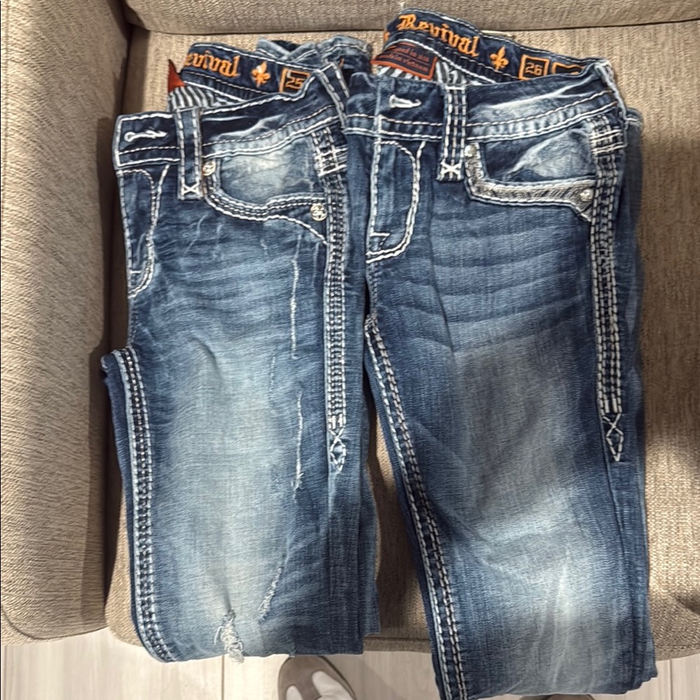 Rock Revival Blue Denim Jeans